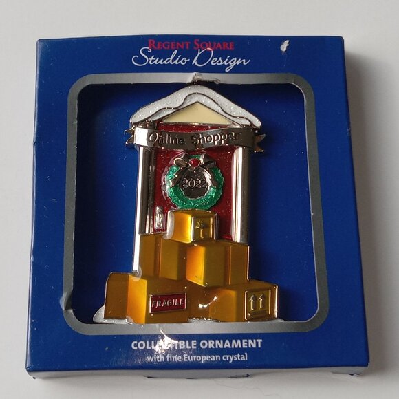 Other - NEW Harvey Lewis Online Shopper 2022 Christmas Ornament Swarovski Crystal NIB